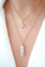 Load image into Gallery viewer, 18K Double Ended Natural Vibrational Healing Crystals Hand Wired Necklace
