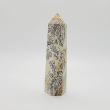 Load image into Gallery viewer, Dendritic Jade Crystal Tower Point Wand Healing Crystal Reiki Crystal
