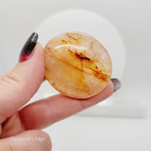 Load image into Gallery viewer, Fire Quartz Palmstone Metaphysical Crystals Reiki Healing
