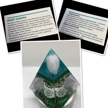 Load image into Gallery viewer, CHAKRA-HEART Orgone Pyramid
