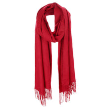 Load image into Gallery viewer, Solid Tassel Oblong Scarf
