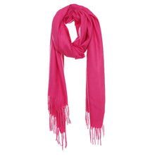 Load image into Gallery viewer, Solid Tassel Oblong Scarf
