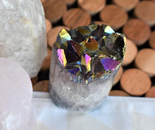 Load image into Gallery viewer, Metalized Amethyst Cylinder
