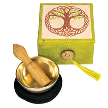 Load image into Gallery viewer, Mini Meditation Bowl Box Tree of Life
