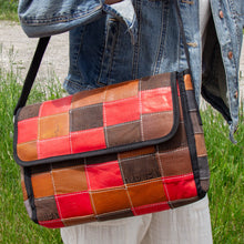 Load image into Gallery viewer, Leather Reclaimed Label Butler Bag
