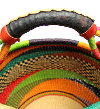 Load image into Gallery viewer, Bolga Pot Design Market Basket, Mixed Colors
