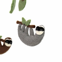 Load image into Gallery viewer, Hand Crafted Felt Sloth Mobile
