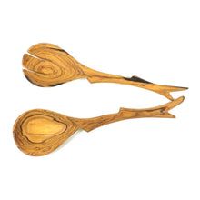 Load image into Gallery viewer, 10 Inch Twig Salad Servers
