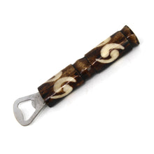 Load image into Gallery viewer, African Batik Bone Bottle Opener, Mixed Designs
