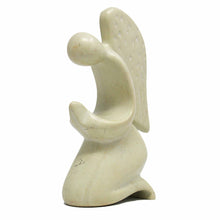 Load image into Gallery viewer, Praying Angel Soapstone Sculpture - Natural Stone
