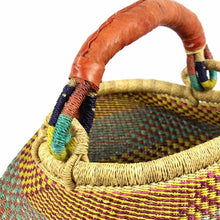 Load image into Gallery viewer, Bolga Pot Design Market Basket, Mixed Colors
