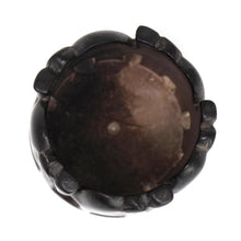 Load image into Gallery viewer, Circle of Elephants Soapstone Sculpture, 3 to 3.5-inch - Dark Stone
