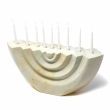 Load image into Gallery viewer, Soapstone White Menorah - Smolart
