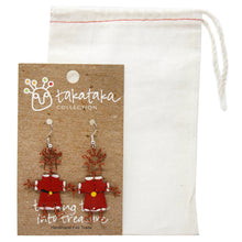 Load image into Gallery viewer, Dancing Girl Santa Earrings - Creative Alternatives
