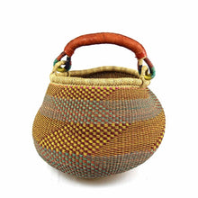 Load image into Gallery viewer, Bolga Pot Design Market Basket, Mixed Colors
