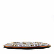 Load image into Gallery viewer, Handmade Pottery 8" Trivet or Wall Hanging, Blue - Encantada
