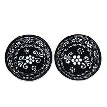Load image into Gallery viewer, Set of 2 Encantada Handmade Pottery Appetizer &amp; Dip Bowl, Ink
