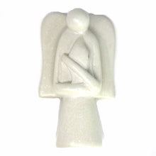 Load image into Gallery viewer, Angel Soapstone Sculpture with Eternal Light
