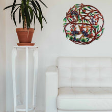 Load image into Gallery viewer, Tree of Life Hand Painted 24-inch Metal Wall Art - Croix des Bouquets
