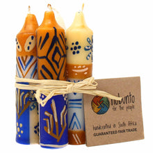 Load image into Gallery viewer, Hand-Painted 4" Dinner or Shabbat Candles, Set of 4  (Durra Design)
