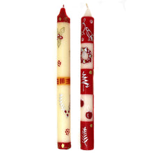 Load image into Gallery viewer, Tall Hand Painted Candles - Pair - Kimweta Design - Nobunto
