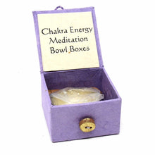 Load image into Gallery viewer, Mini Meditation Bowl Box: 2" Crown Chakra - DZI (Meditation)
