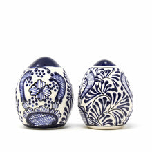 Load image into Gallery viewer, Encantada Handmade Pottery Spice Shakers, Blue Flower

