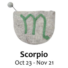 Load image into Gallery viewer, Felt Scorpio Zodiac Clutch

