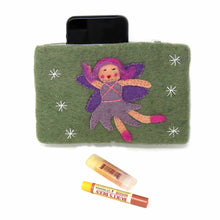 Load image into Gallery viewer, Hand Crafted Felt Starry Fairy Pouch
