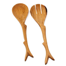 Load image into Gallery viewer, 10 Inch Twig Salad Servers
