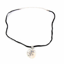 Load image into Gallery viewer, Pendant, Silver Branches on Mother of Pearl
