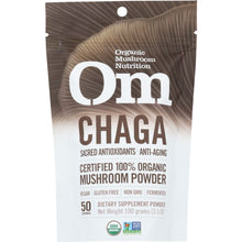 Load image into Gallery viewer, OM ORGANIC MUSHROOM NUTRITION: Chaga The Mushroom of Youth, 100 gm
