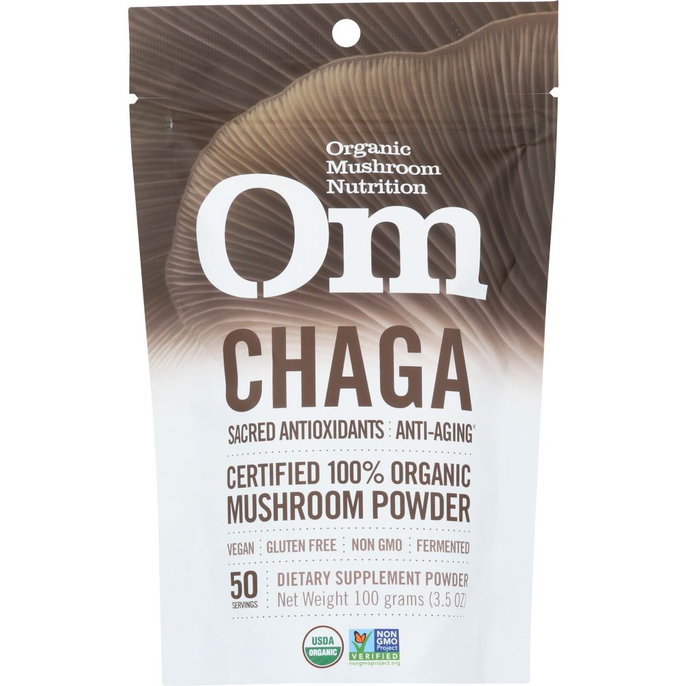 OM ORGANIC MUSHROOM NUTRITION: Chaga The Mushroom of Youth, 100 gm