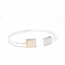 Load image into Gallery viewer, Cuff Bracelet, Mother of Pearl Square

