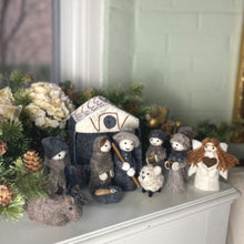 Load image into Gallery viewer, Felted Nativity 12-Piece Set
