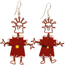 Load image into Gallery viewer, Dancing Girl Santa Earrings - Creative Alternatives
