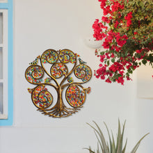 Load image into Gallery viewer, Autumn Spiral Tree of Life Haitian Steel Drum Wall Art
