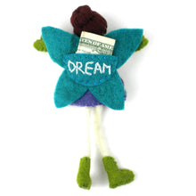 Load image into Gallery viewer, Hand Felted Tooth Fairy Pillow - Brunette with Purple Dress - Global Groove
