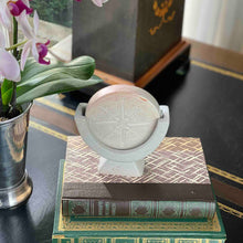 Load image into Gallery viewer, Compass Soapstone Sculpture, Light Gray Stone
