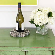 Load image into Gallery viewer, Hand Crafted Felt from Nepal: Trivet, Tie Dye Grey - Global Groove (T)
