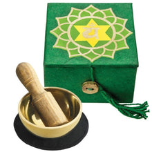 Load image into Gallery viewer, Mini Meditation Bowl Box: 2" Heart Chakra - DZI (Meditation)
