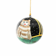 Load image into Gallery viewer, Handpainted Cat Ornaments, Set of 2
