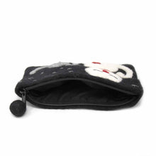 Load image into Gallery viewer, Hand Crafted Felt: White Cat Pouch
