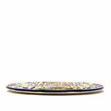 Load image into Gallery viewer, Handmade Pottery 8&quot; Trivet or Wall Hanging, Dots &amp; Flowers - Encantada
