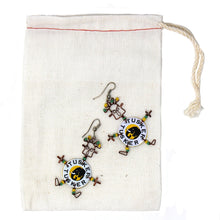 Load image into Gallery viewer, Recycled Tusker Bottle Cap Dancing Girl Earrings - Creative Alternatives
