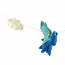 Load image into Gallery viewer, Felt Dragon Garland - Primary Colors - Global Groove
