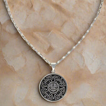 Load image into Gallery viewer, Alpaca Silver Aztec Face Pendant with Chain
