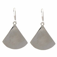 Load image into Gallery viewer, Pink Clam Shell Fan Drop Earrings
