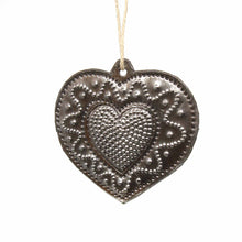 Load image into Gallery viewer, Metal Heart Haitian Metal Drum Christmas Ornaments Newlyweds - Set of 2
