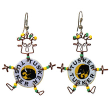 Load image into Gallery viewer, Set of 10 Dancing Tusker Dangle Earrings
